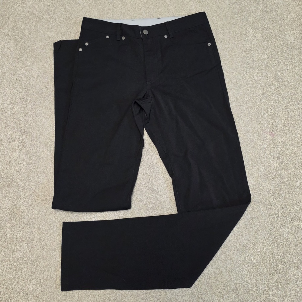 Outlier Slim Dungarees Schoeller Canvas Black Straight 5-Pocket Pants Mens 32x36